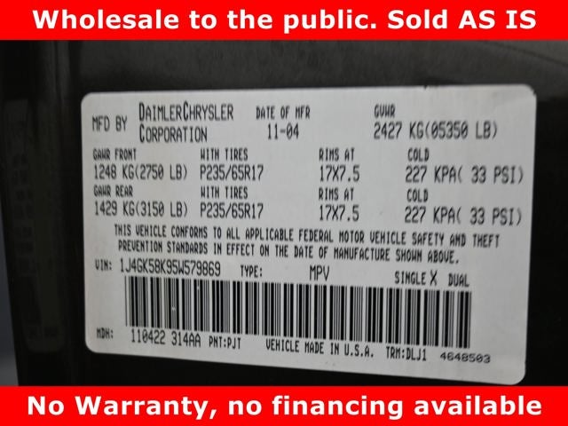 2005 Jeep Liberty Limited