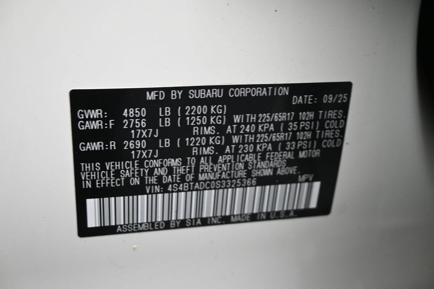 2025 Subaru Outback Premium