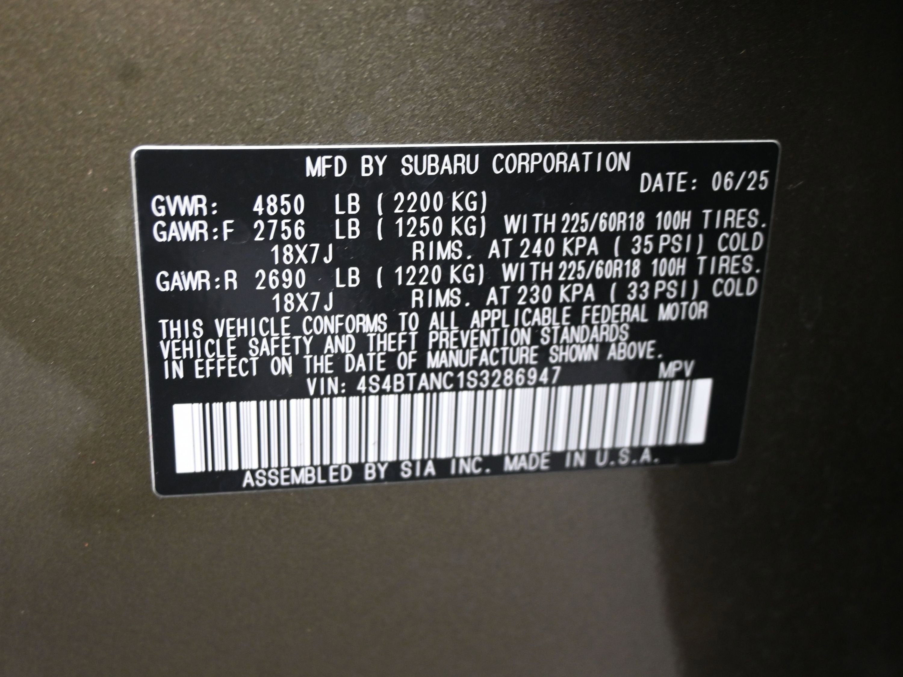 2025 Subaru Outback Limited