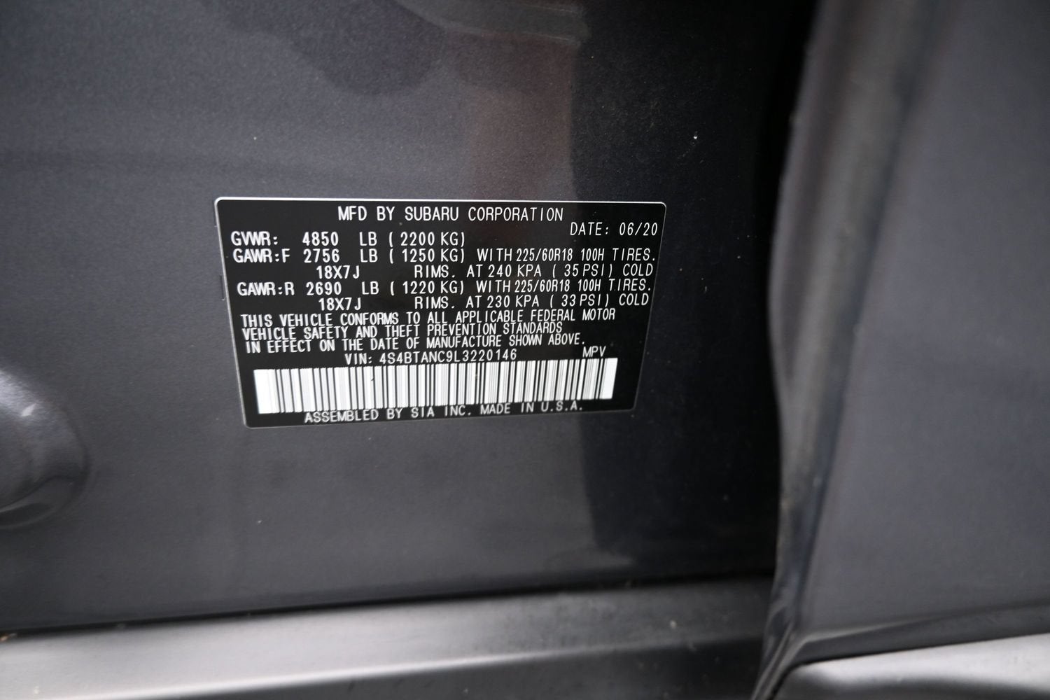 2020 Subaru Outback Limited
