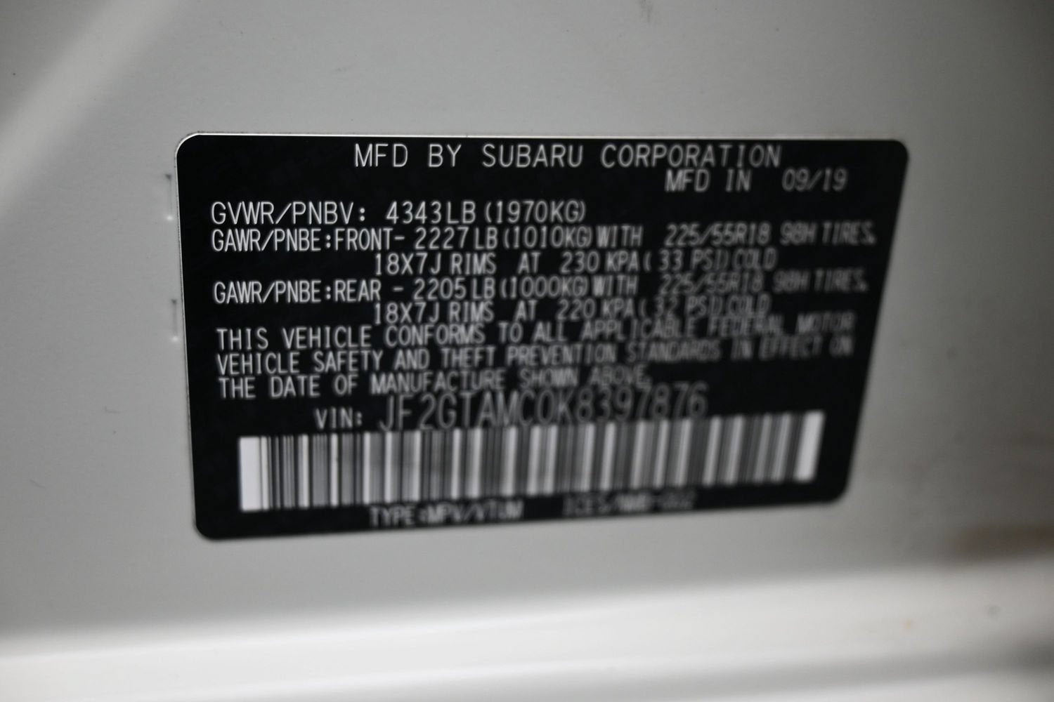 2019 Subaru Crosstrek Limited