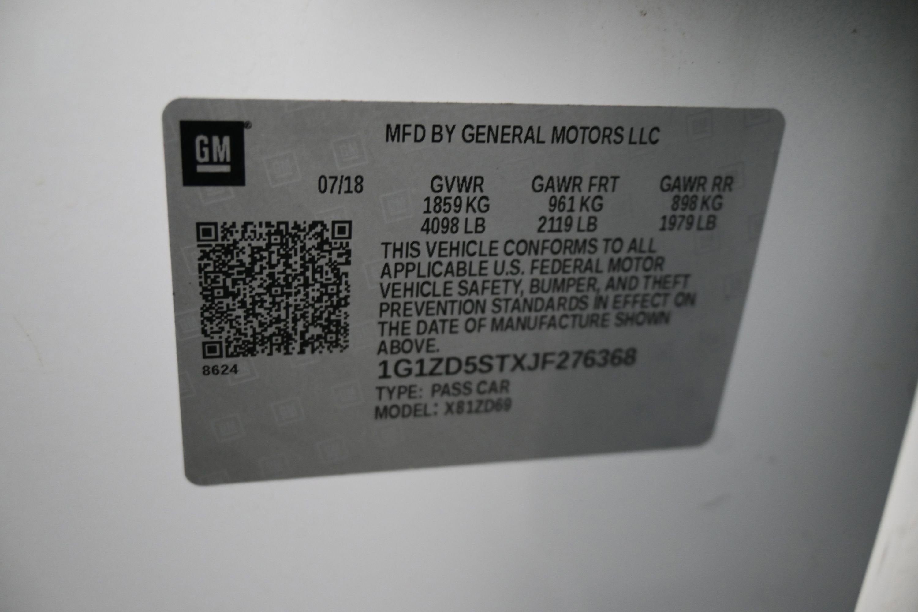 2018 Chevrolet Malibu LT