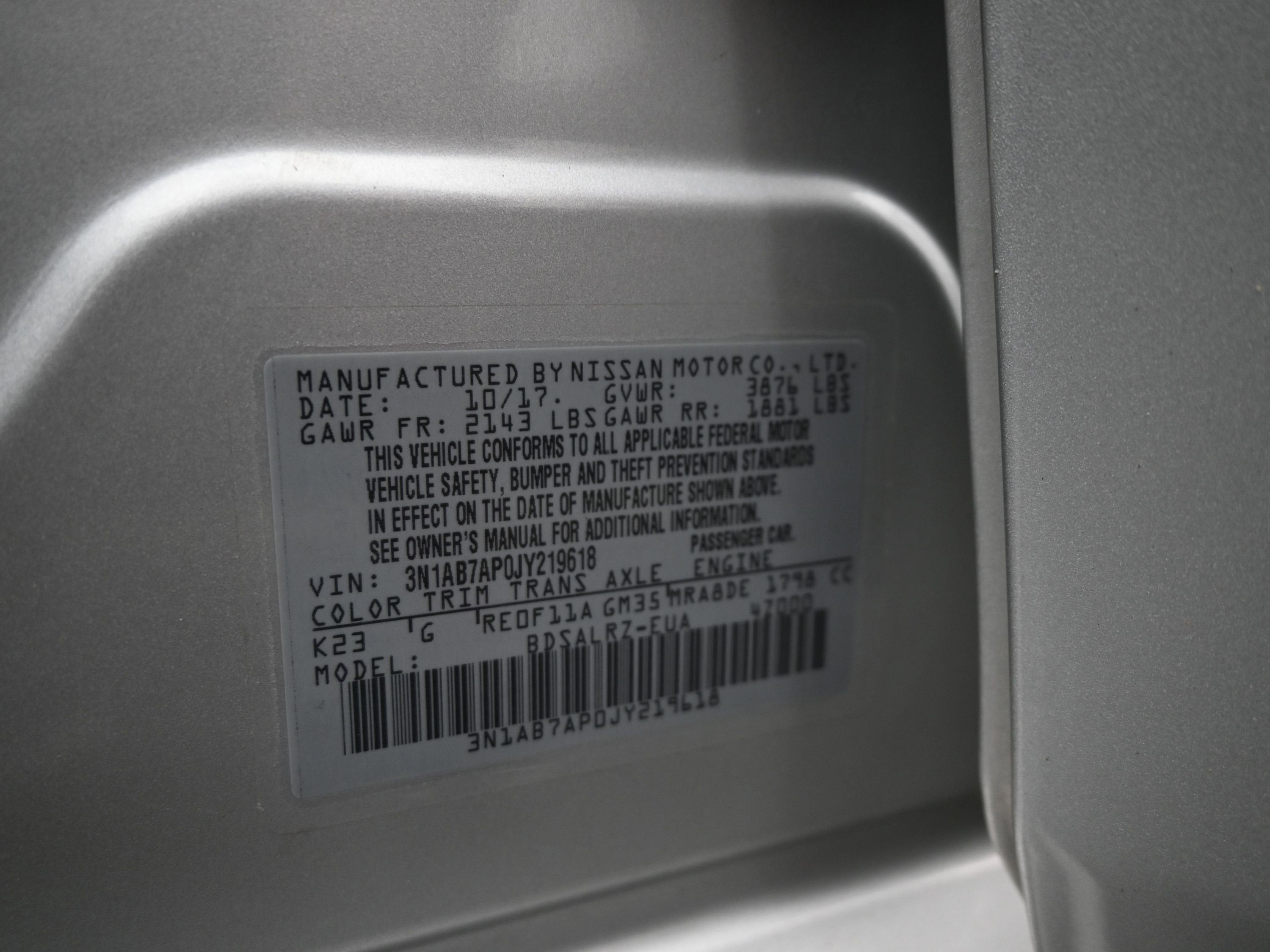 2018 Nissan Sentra SR