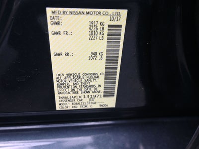 2018 Nissan Altima 2.5 SV