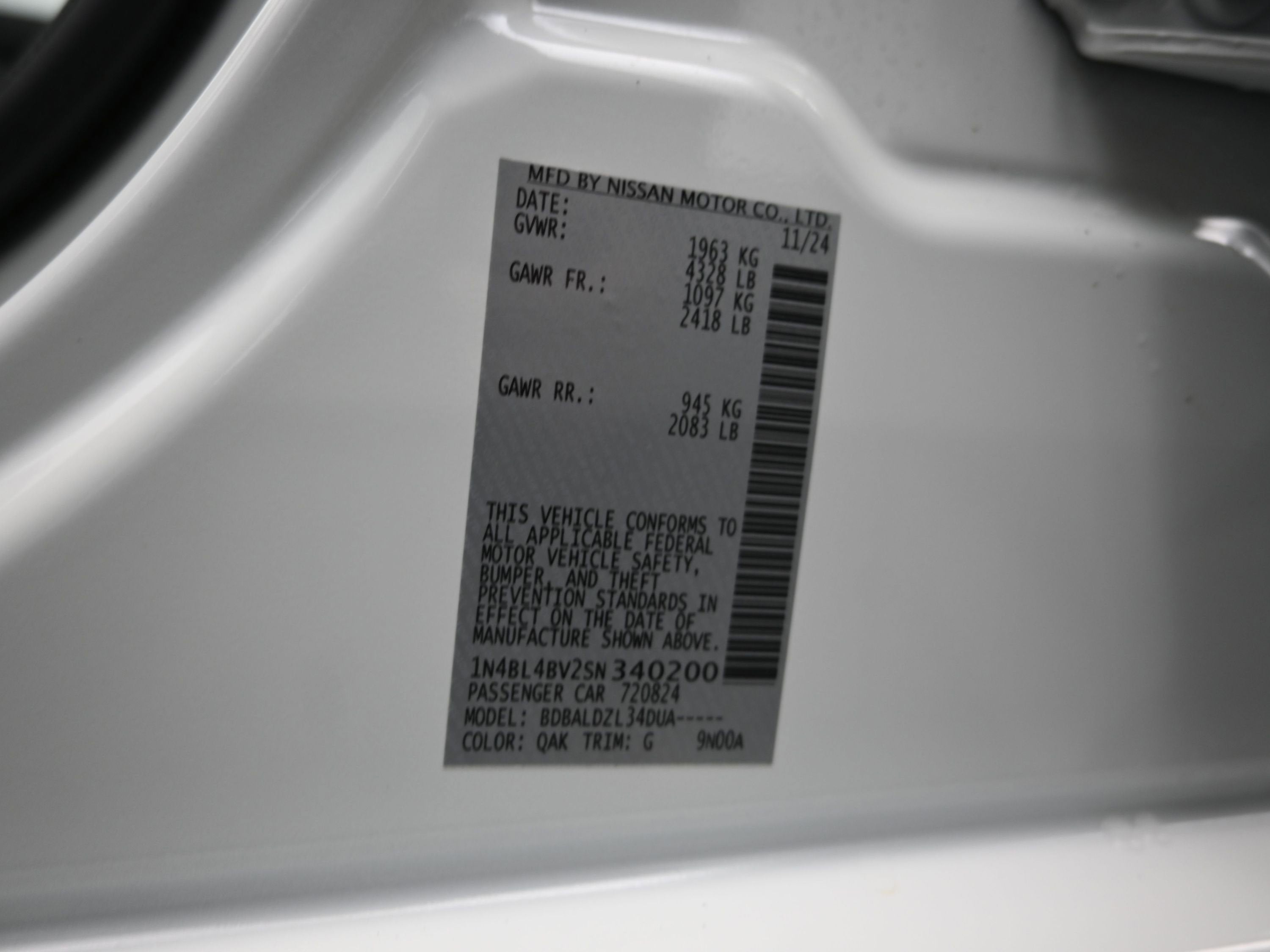 2025 Nissan Altima S