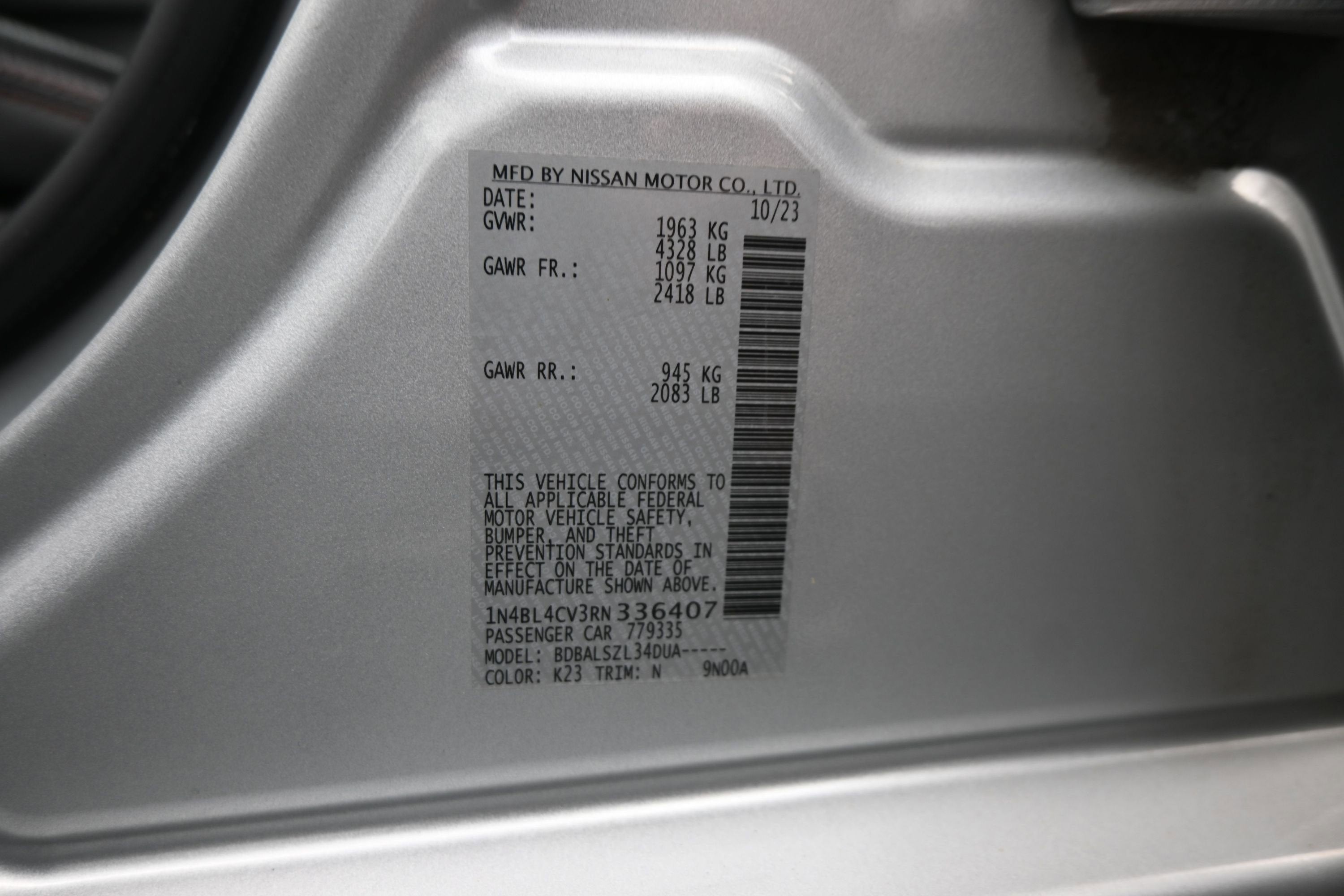 2024 Nissan Altima 2.5 SR