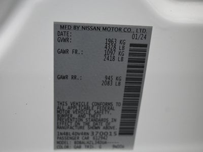 2024 Nissan Altima 2.5 SV