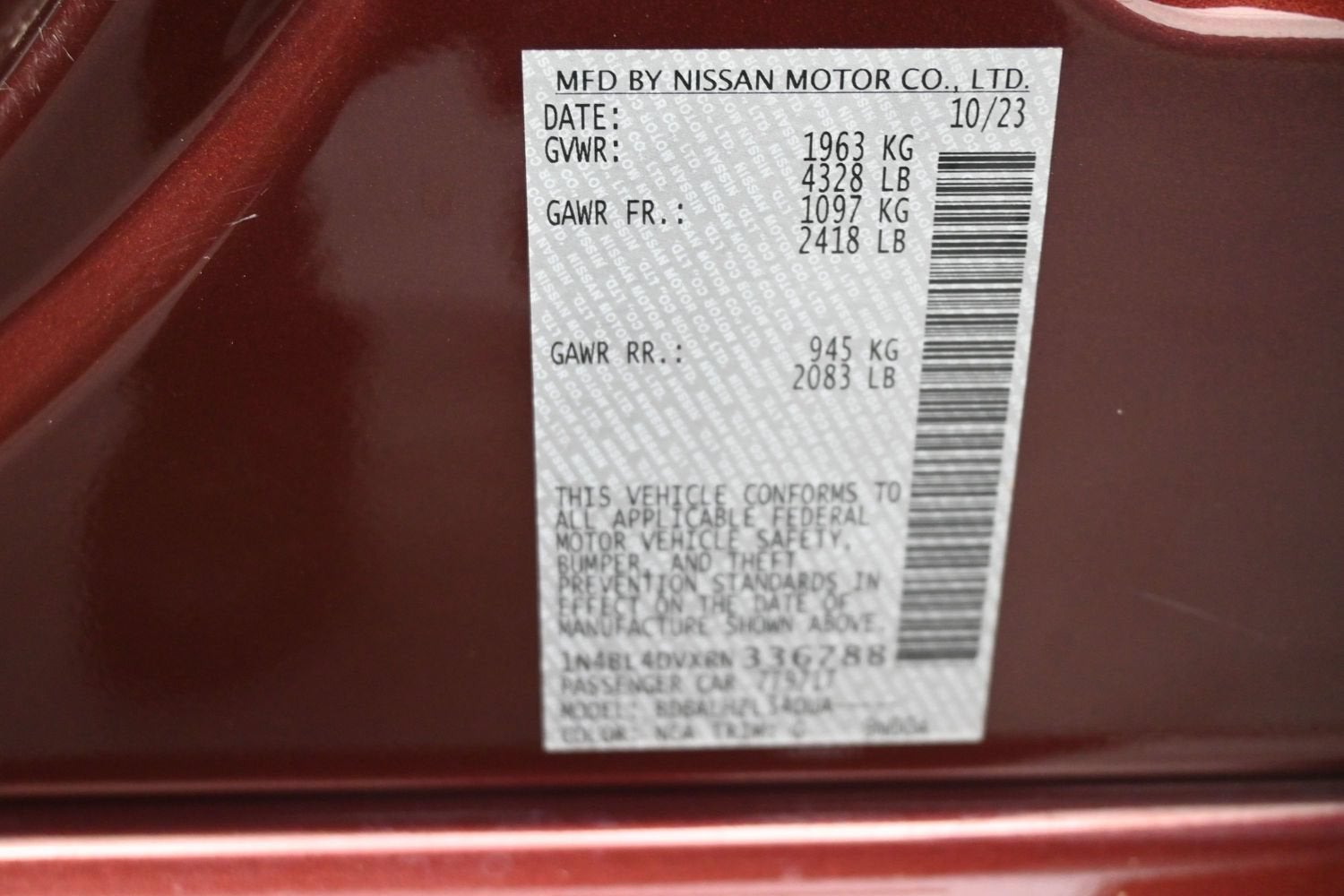 2024 Nissan Altima 2.5 SV