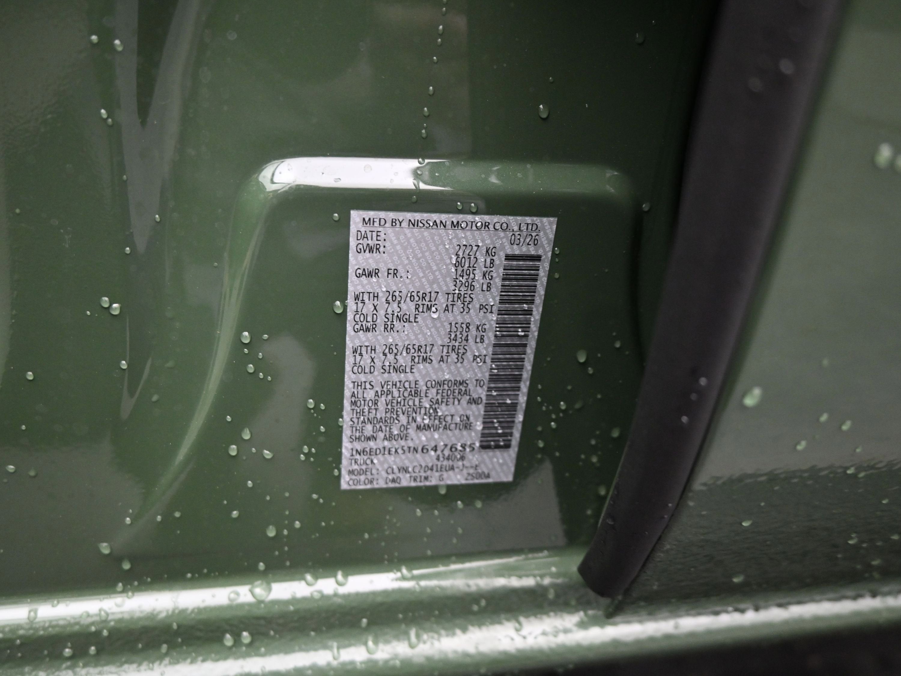 2026 Nissan FRONTIER SV