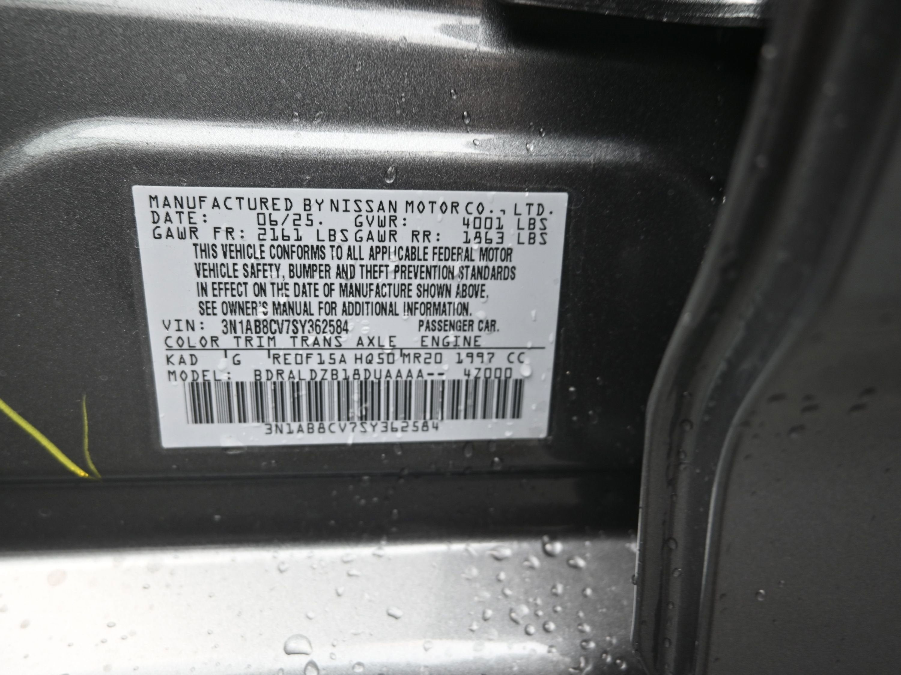 2025 Nissan SENTRA SV