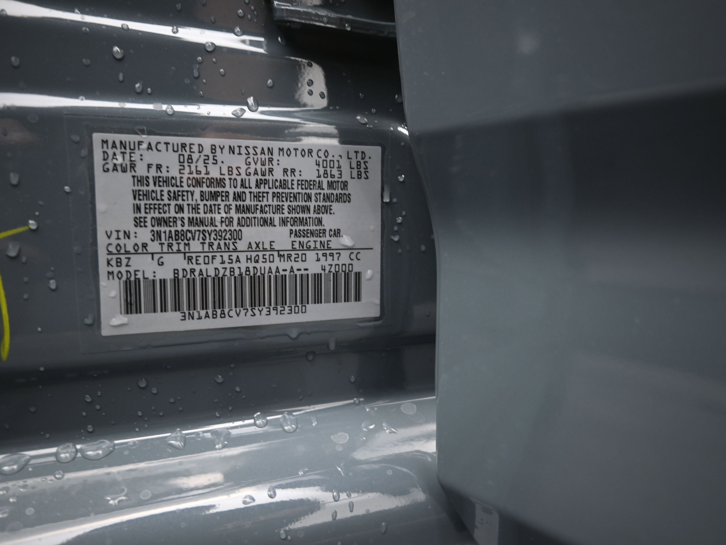 2025 Nissan SENTRA SV