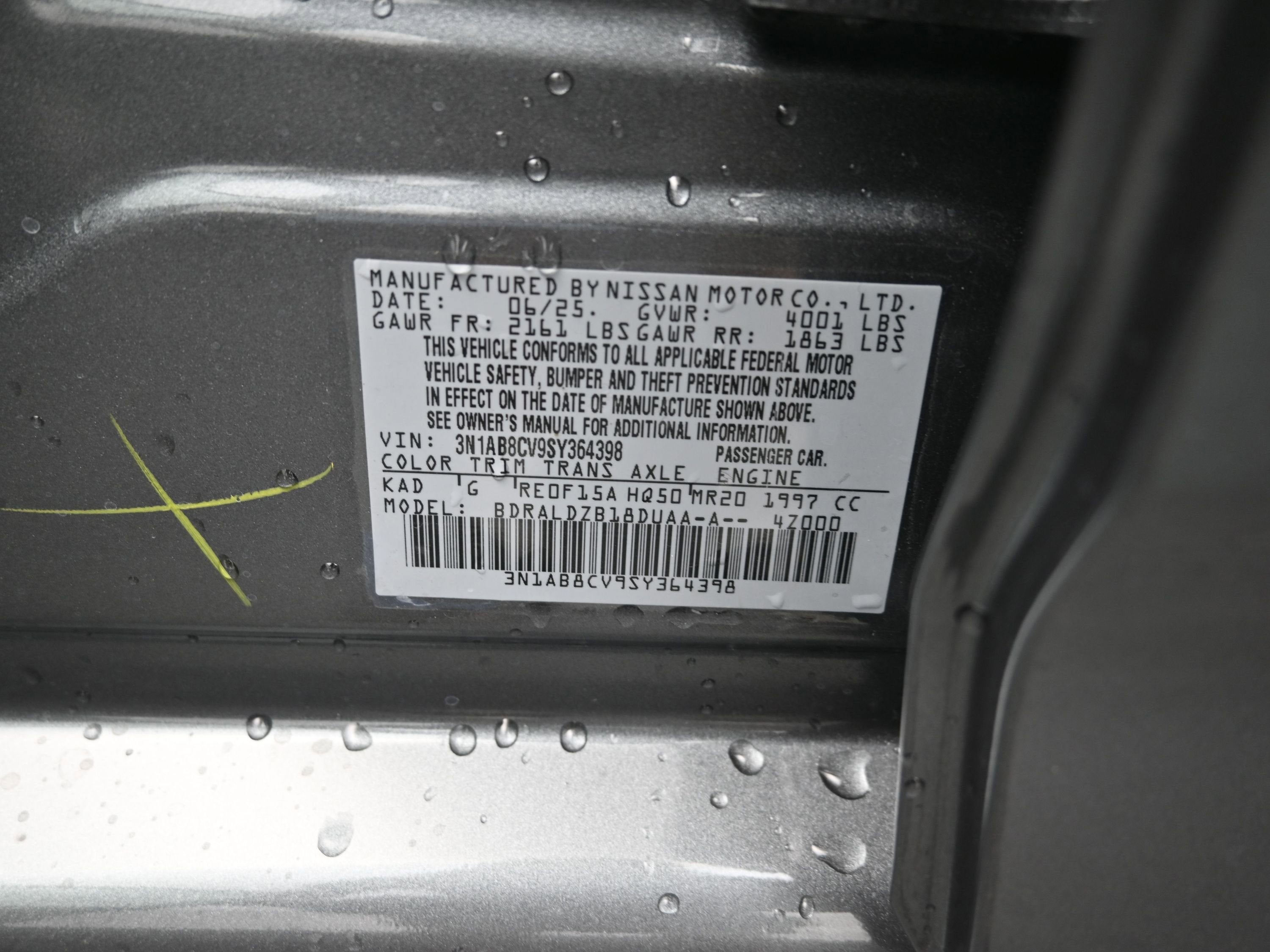 2025 Nissan SENTRA SV