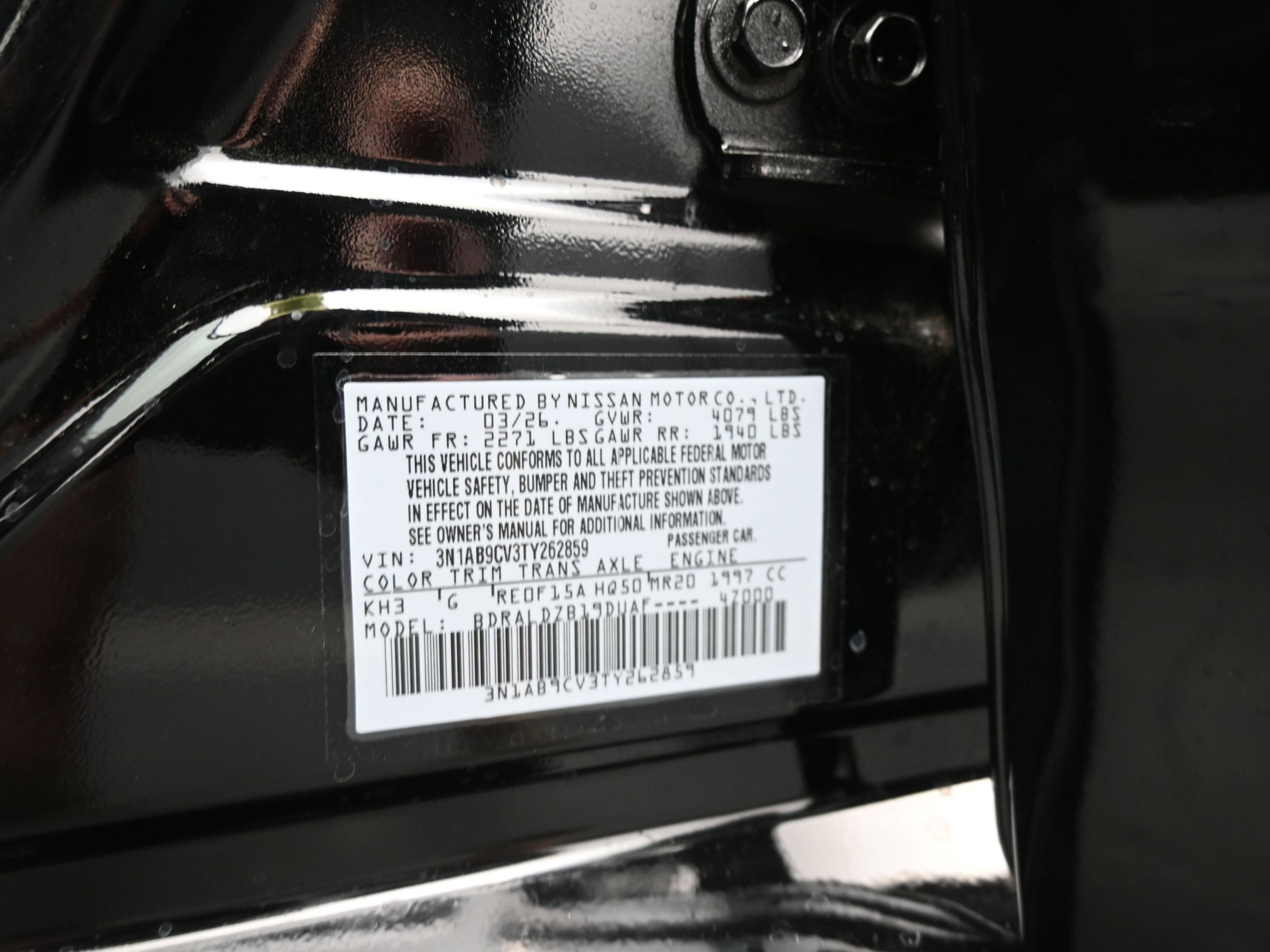 2026 Nissan SENTRA SV