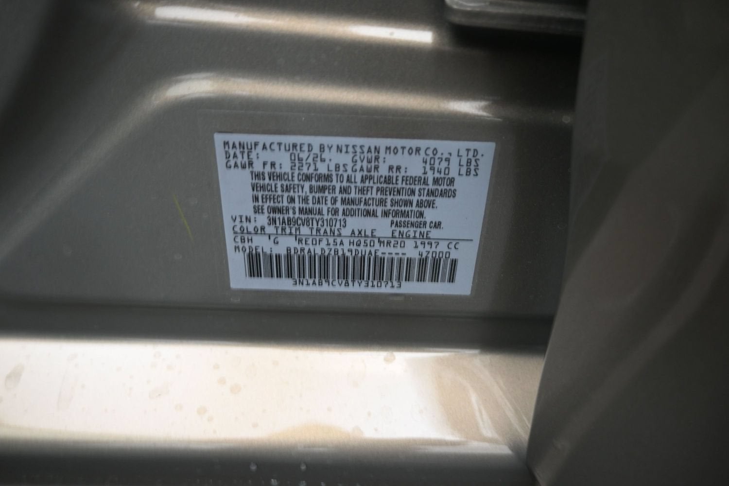 2026 Nissan SENTRA SV