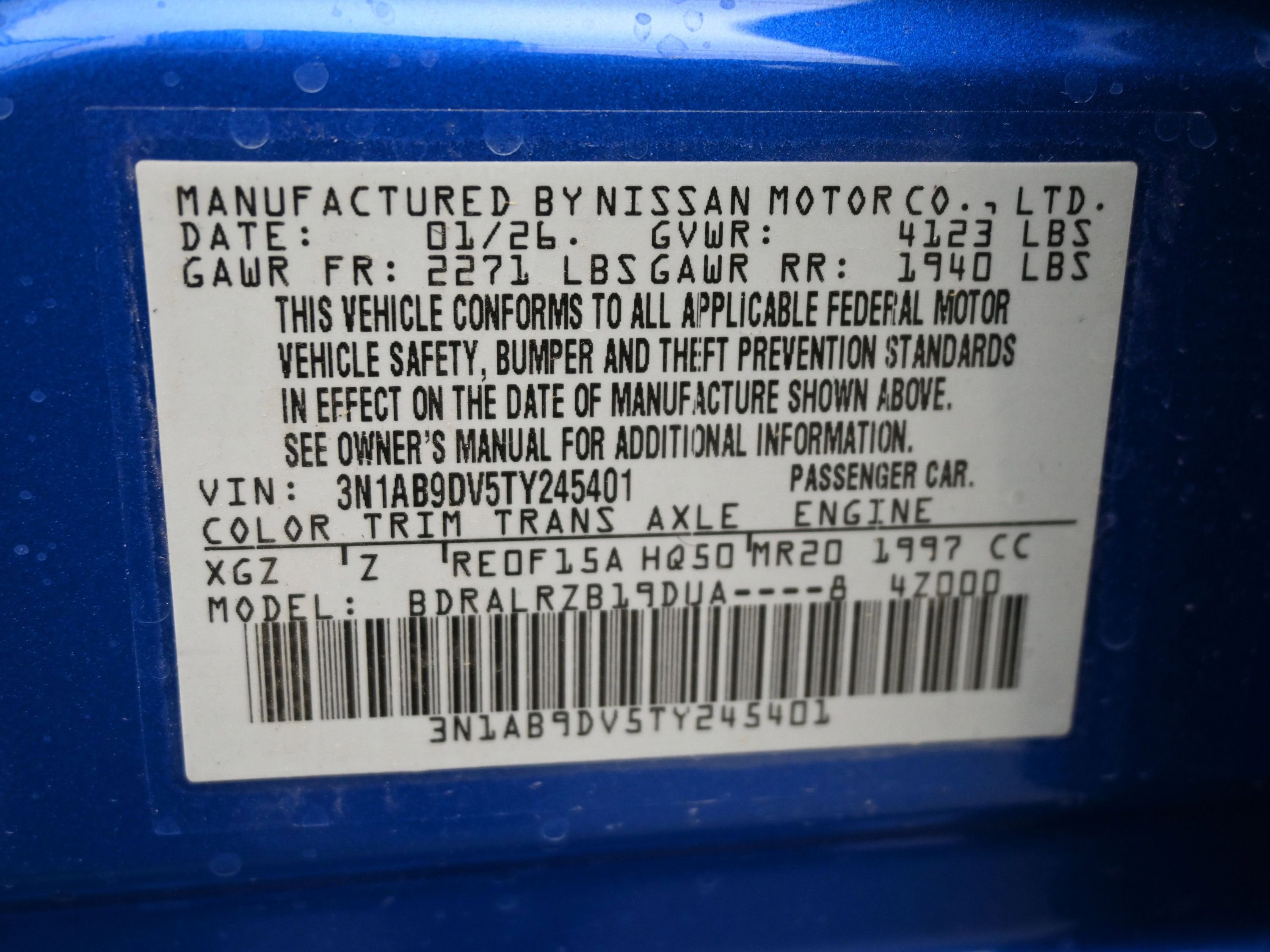 2026 Nissan SENTRA SR