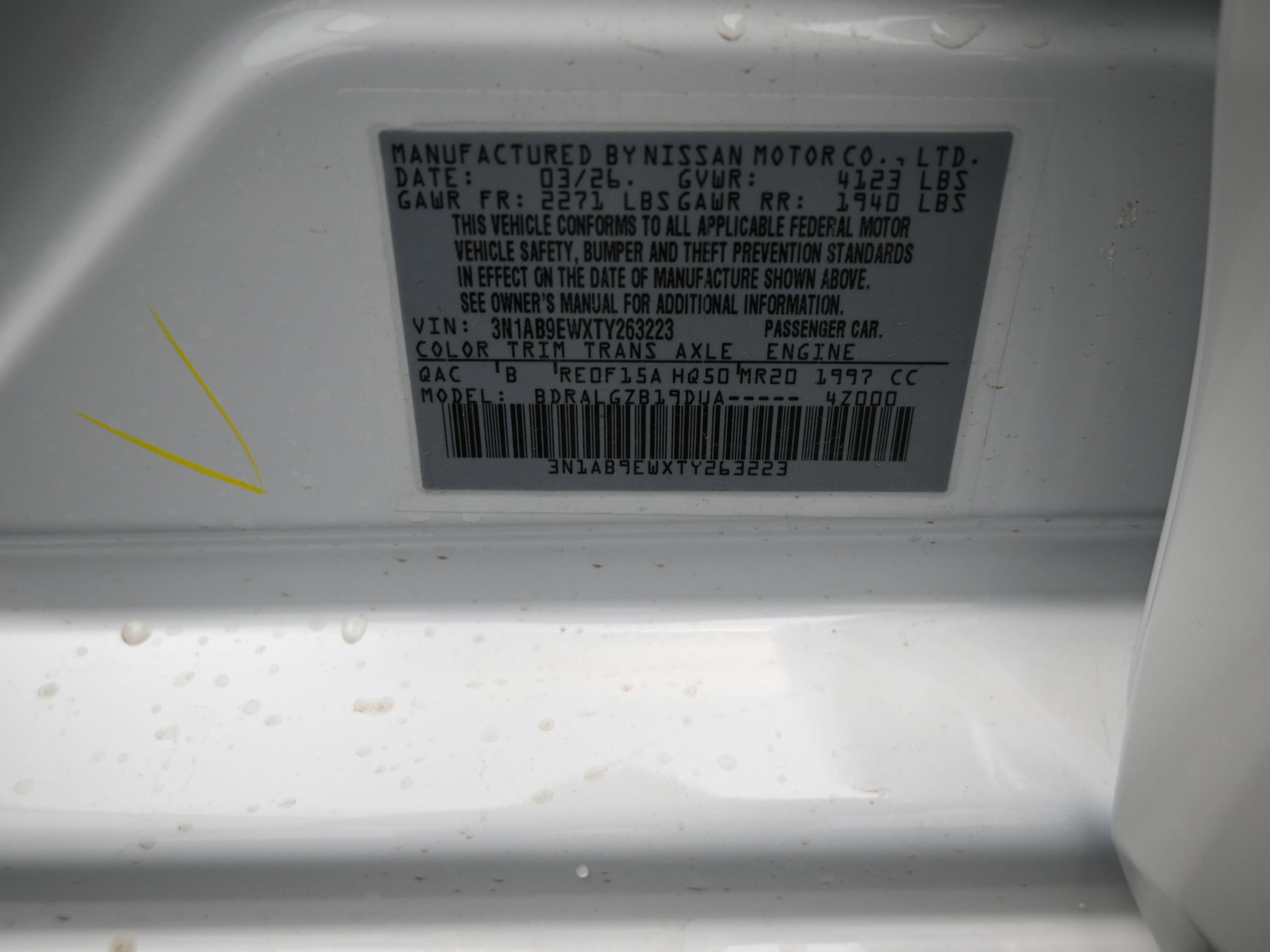 2026 Nissan SENTRA SL