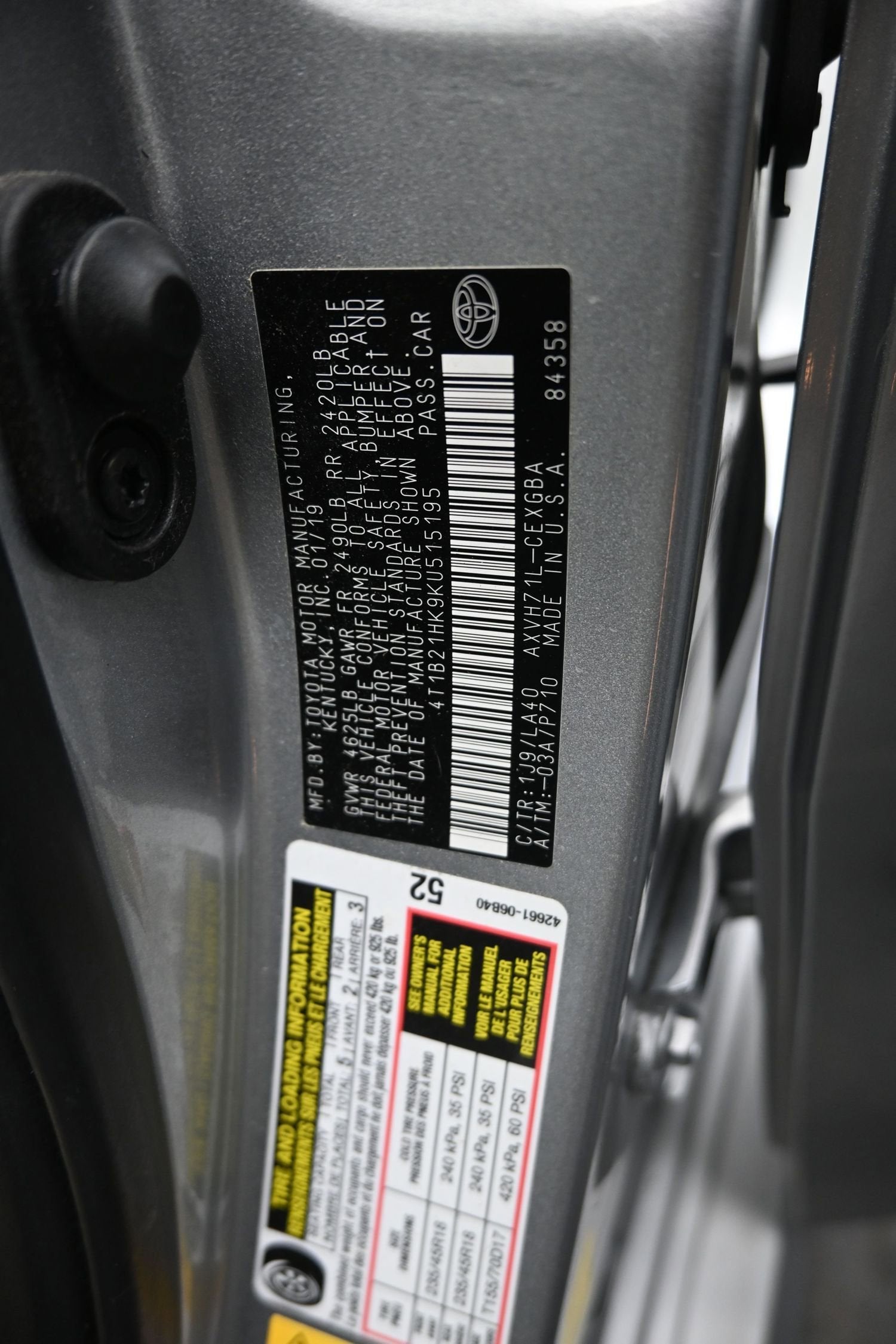 2019 Toyota Camry XLE