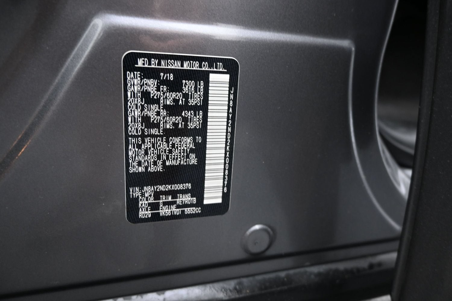 2019 Nissan Armada SL