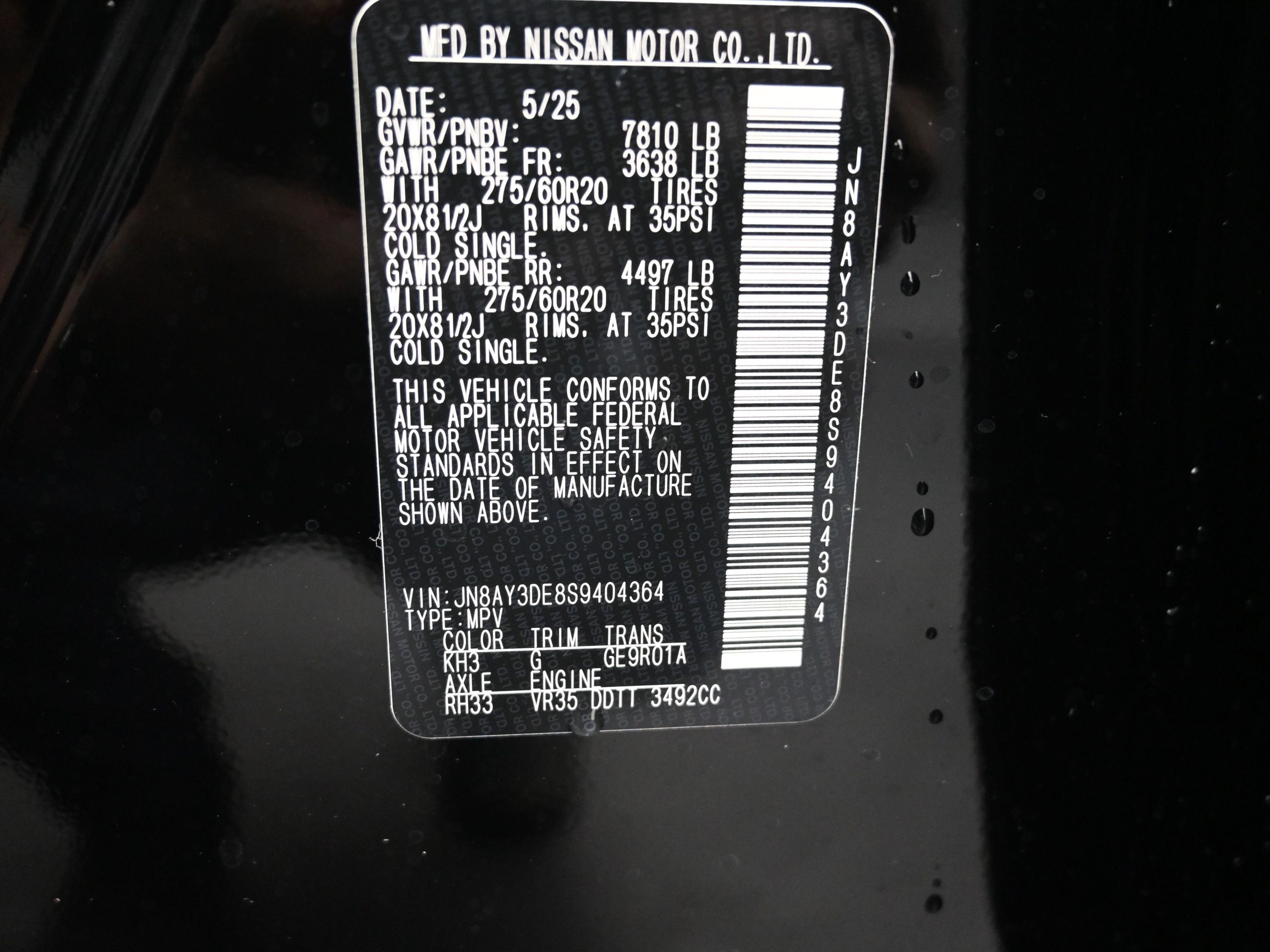 2025 Nissan ARMADA PRO-4X