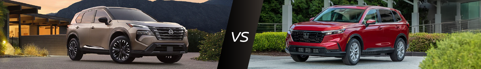 New Nissan Rogue vs Honda CRV Exterior View