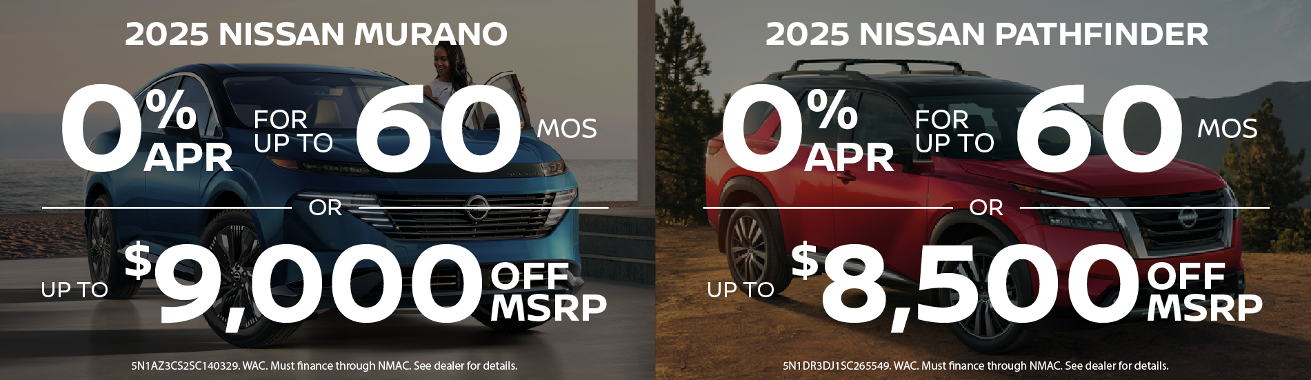 Murano and Pathfinder deals