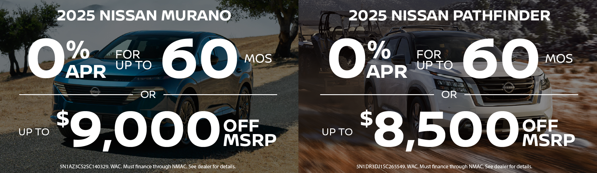 Murano and Pathfinder deals