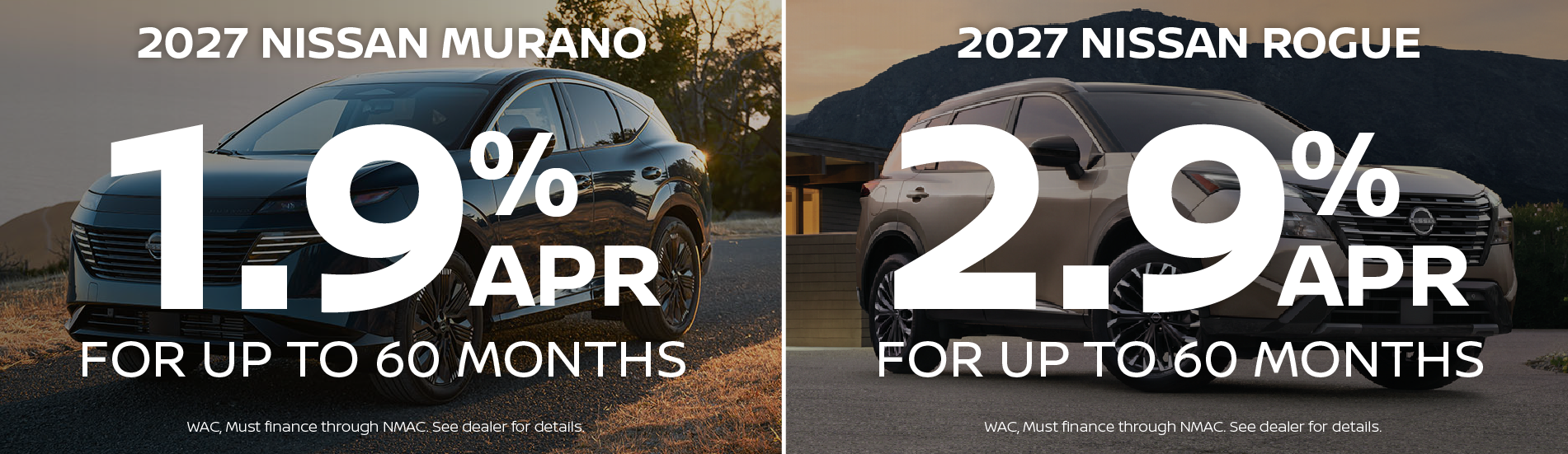 Murano and Rogue offers